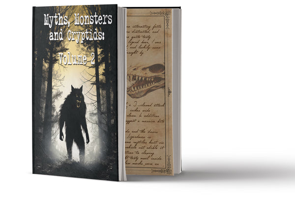 monsters myths and legends book Myths Monsters and Cryptids book, VOLUME 2, Leather monster hunters jo – Loft 817
