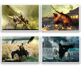 Four Horsemen of the Apocalypse art, Conquest, War, Famine, Death, dark artwork
