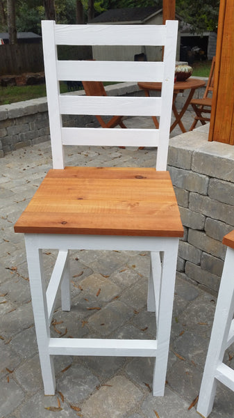 DIY bar stool, bar stool plans, pub stool, cedar bar stool, outdoor bar stool, DIY patio furniture