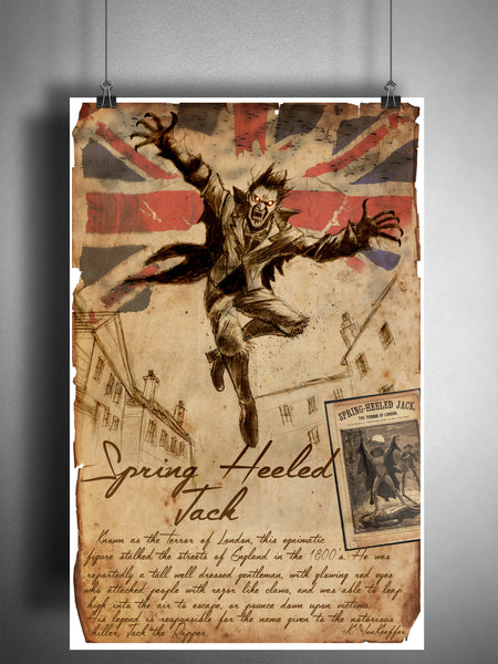 Spring Heeled Jack, London England folklore, myths and monsters, jack the ripper