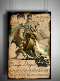 Flight of all 5 METALLIC Dragons, Pack of all 5 of my Metallic Dragons