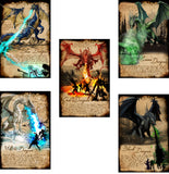 All 5 Dragons, Pack of all 5 of my Chromatic Dragons