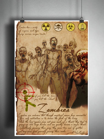 Zombie Horde, cryptids monsters and folklore art