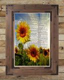 Sunflowers art, Sunflower art print, Sunflower wall art -  - 2