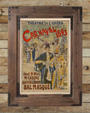 Carnaval Masquerade ball poster 1893, vintage opera art, Theatre sign, vintage dictionary art print -  - 2