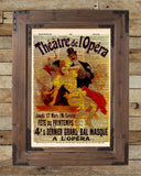Vintage Opera print, vintage advertising, Theatre de L'Opera Theatre sign, vintage dictionary art print -  - 2